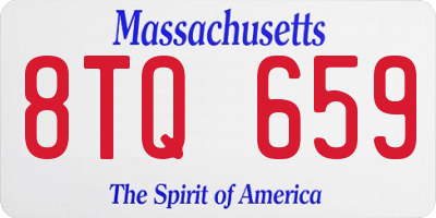 MA license plate 8TQ659