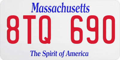 MA license plate 8TQ690
