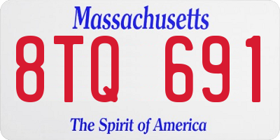 MA license plate 8TQ691