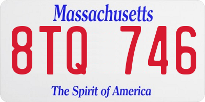 MA license plate 8TQ746