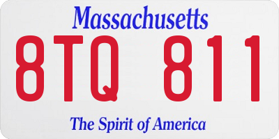 MA license plate 8TQ811