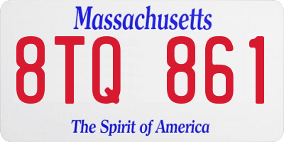 MA license plate 8TQ861