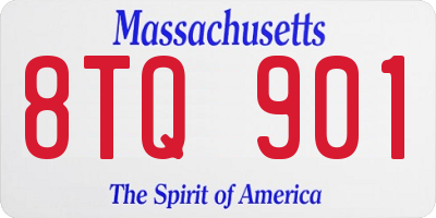 MA license plate 8TQ901