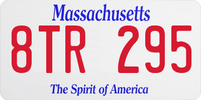 MA license plate 8TR295