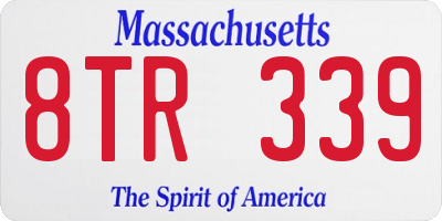 MA license plate 8TR339