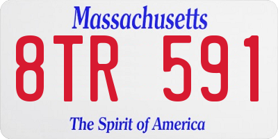 MA license plate 8TR591