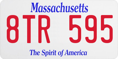 MA license plate 8TR595
