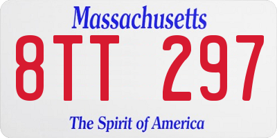 MA license plate 8TT297
