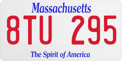 MA license plate 8TU295
