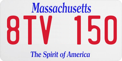 MA license plate 8TV150