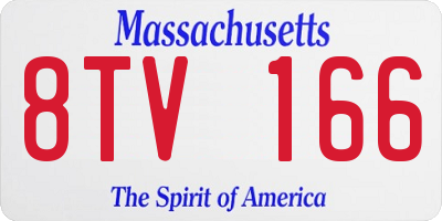 MA license plate 8TV166