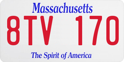 MA license plate 8TV170