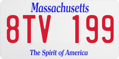 MA license plate 8TV199