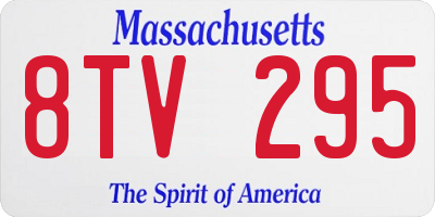 MA license plate 8TV295