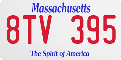 MA license plate 8TV395