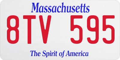 MA license plate 8TV595