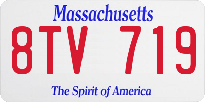 MA license plate 8TV719