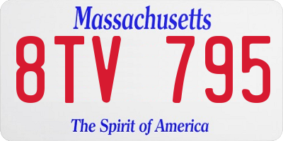 MA license plate 8TV795