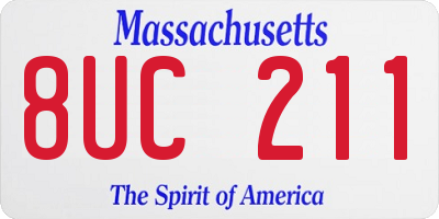 MA license plate 8UC211