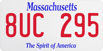 MA license plate 8UC295