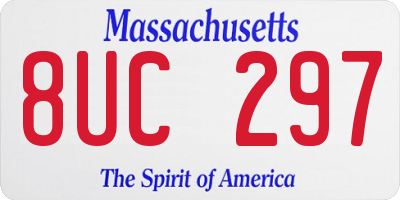 MA license plate 8UC297
