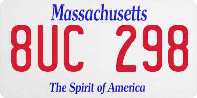 MA license plate 8UC298