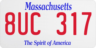 MA license plate 8UC317