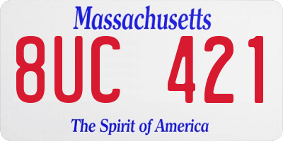 MA license plate 8UC421