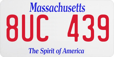 MA license plate 8UC439