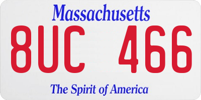 MA license plate 8UC466