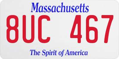 MA license plate 8UC467