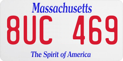 MA license plate 8UC469