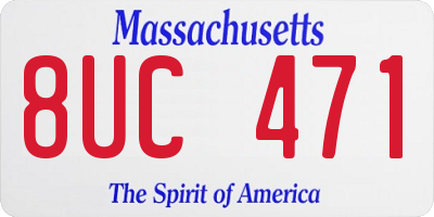 MA license plate 8UC471