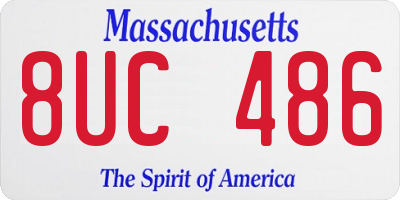 MA license plate 8UC486