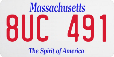 MA license plate 8UC491