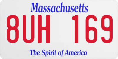 MA license plate 8UH169