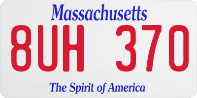 MA license plate 8UH370