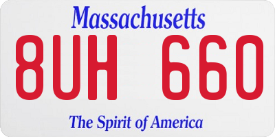 MA license plate 8UH660