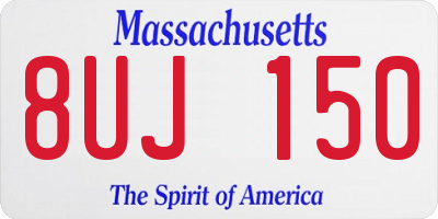 MA license plate 8UJ150