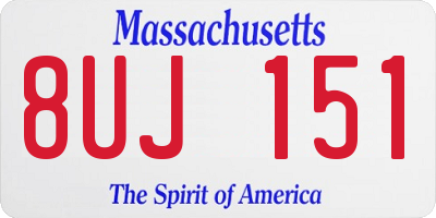 MA license plate 8UJ151