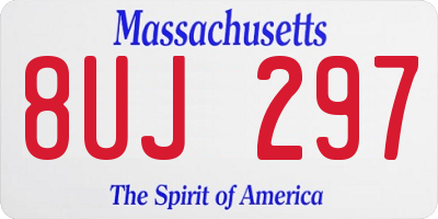 MA license plate 8UJ297