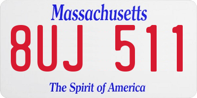 MA license plate 8UJ511