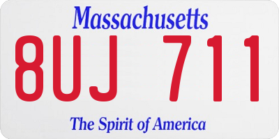 MA license plate 8UJ711