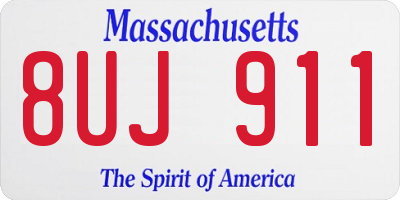 MA license plate 8UJ911