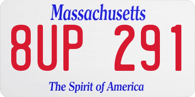 MA license plate 8UP291