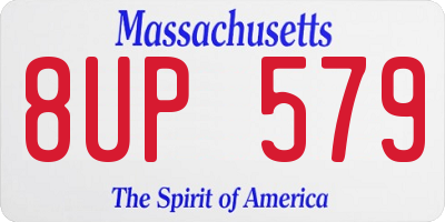 MA license plate 8UP579