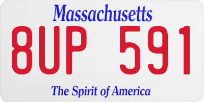 MA license plate 8UP591
