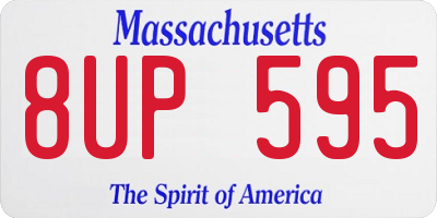 MA license plate 8UP595