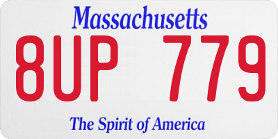 MA license plate 8UP779