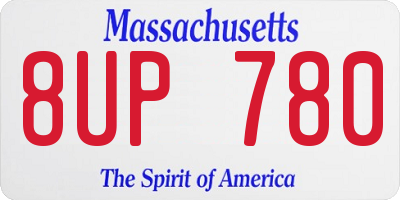 MA license plate 8UP780